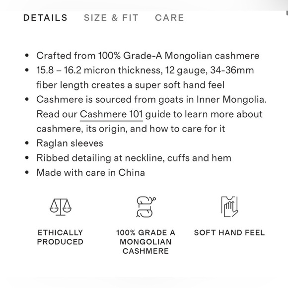 Quince Mongolian Cashmere Sweatshirt Sweater NWT - Picture 6 of 7